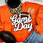 Game Day ~ Type Color Options Below! Chenille Patch Crewneck Sweatshirt