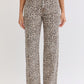 Cat Eyes ~ Leopard Print Dad Jeans