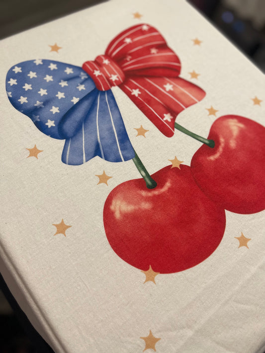 Coquette Cherry Patriotic Tee