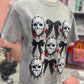 Tie Dye Goth Bows Masked Man Tee