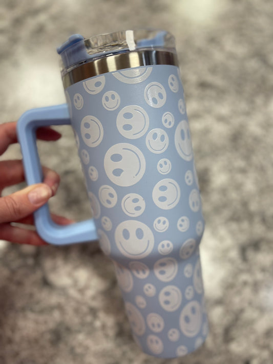 Smiley Face ~ 40 oz Tumbler