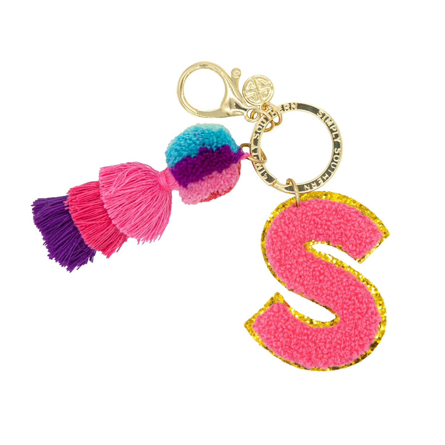 Chenille Patch Keychains ~ Simply Southern Brand