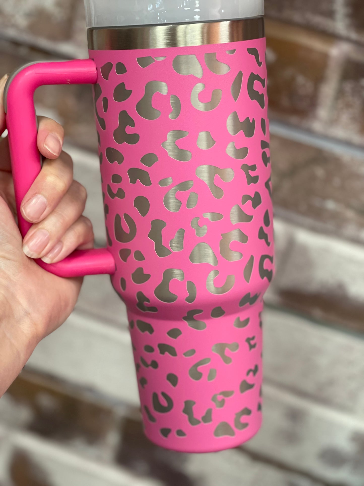 Mandy ~ Leopard 40 oz Tumblers