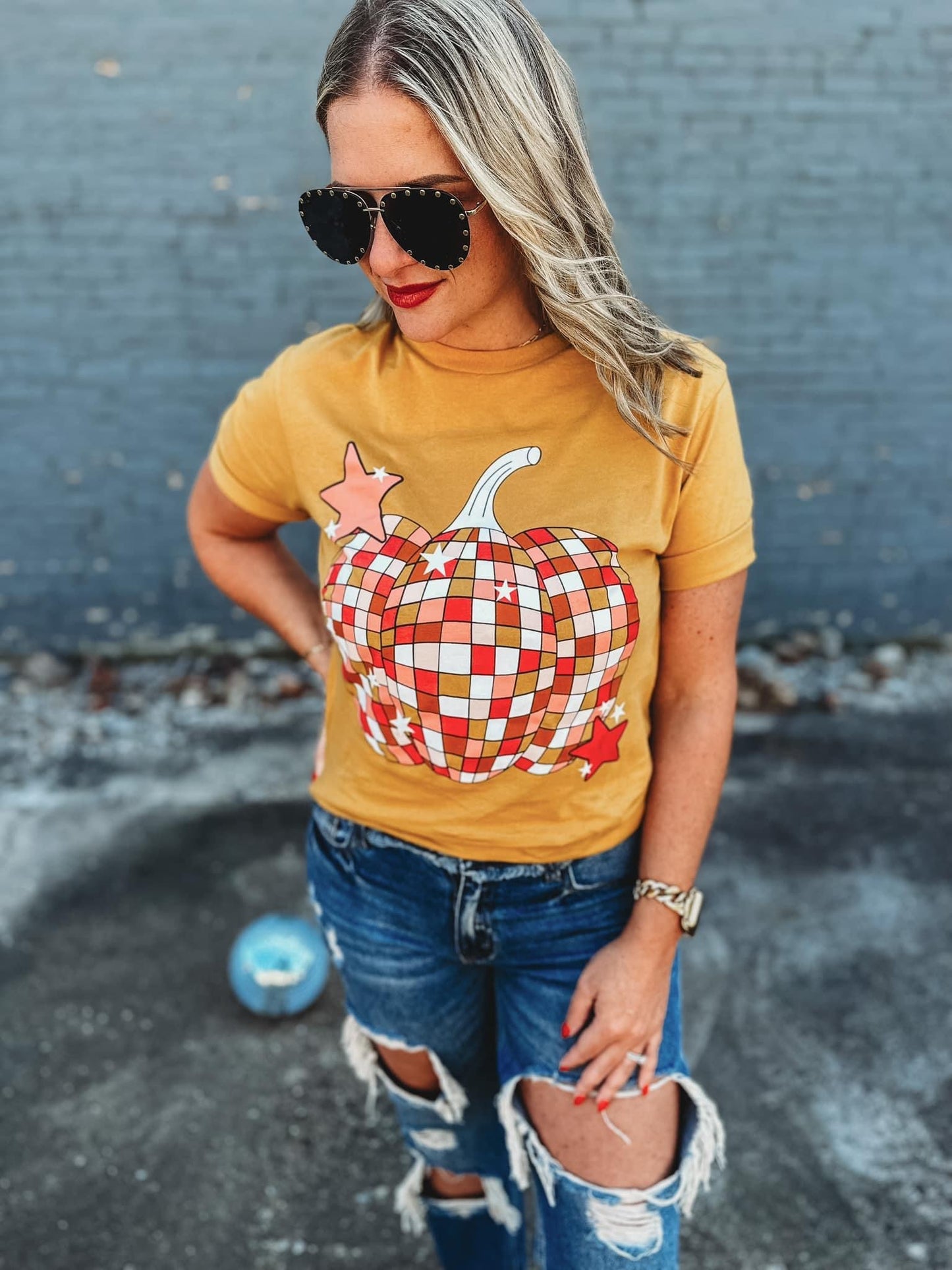 Disco Pumpkin ~ Graphic Tee