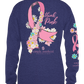 Think Pink ~ Breast Cancer Awareness Simply Southern Long Sleeve Tee