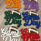 Game Day ~ Type Color Options Below! Chenille Patch Crewneck Sweatshirt