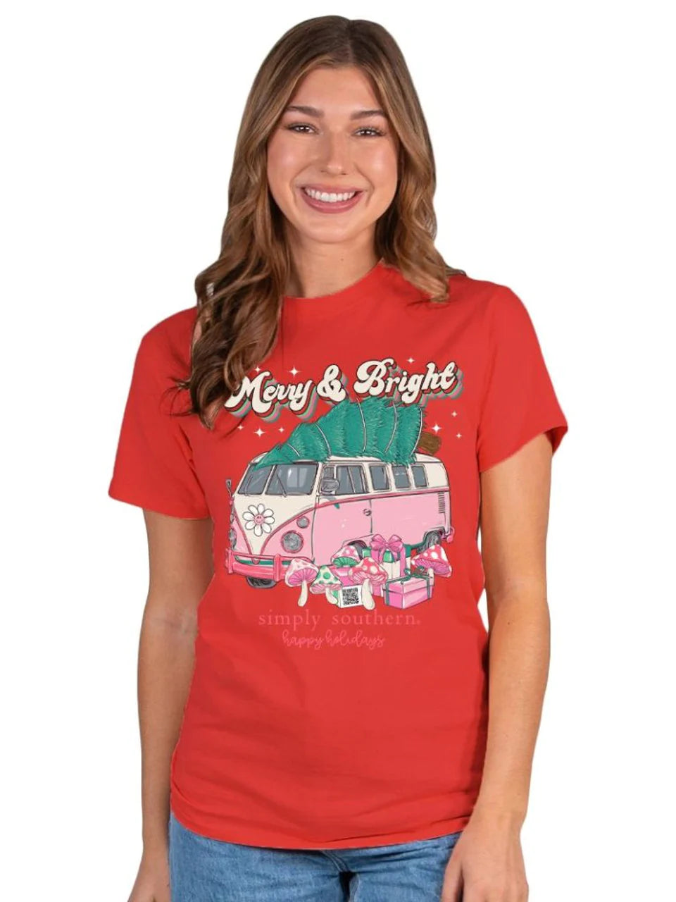 Merry & Bright ~ Simply Southern Christmas Tee