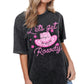 Let’s Get Rowdy ~ Oversized Distressed Graphic Tee