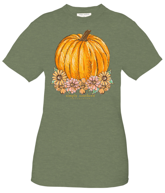 Olive Green Pumpkin tee ~ Simply Southern