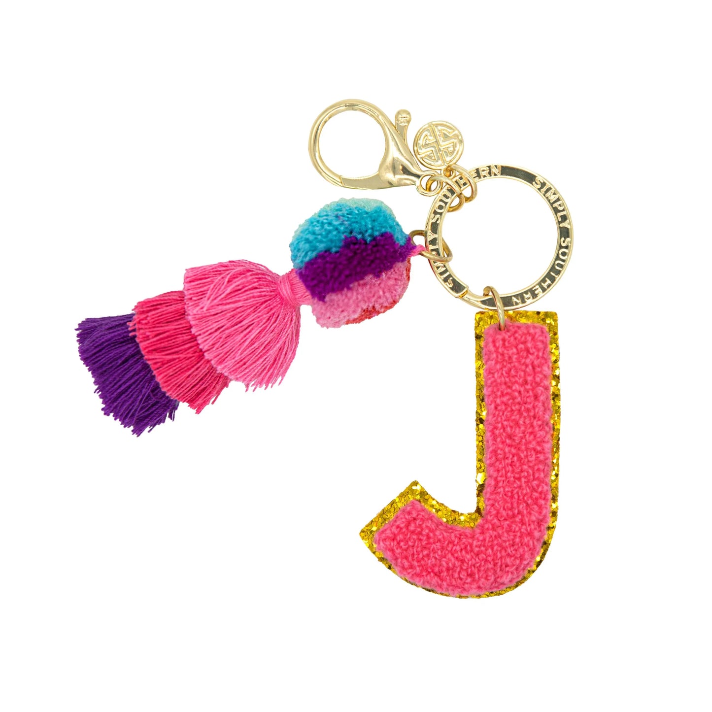 Chenille Patch Keychains ~ Simply Southern Brand