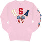 USA Coquette Bow ~ Pink Simply Southern Sweatshirt