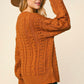 Leaves Are Falling ~ Rust Chunky Loose Fit Sweater