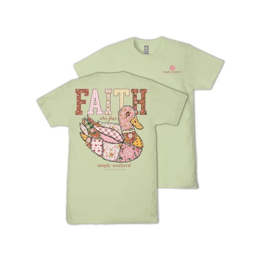 Faith Simply Southern Patchwork Duck Graphic Tee