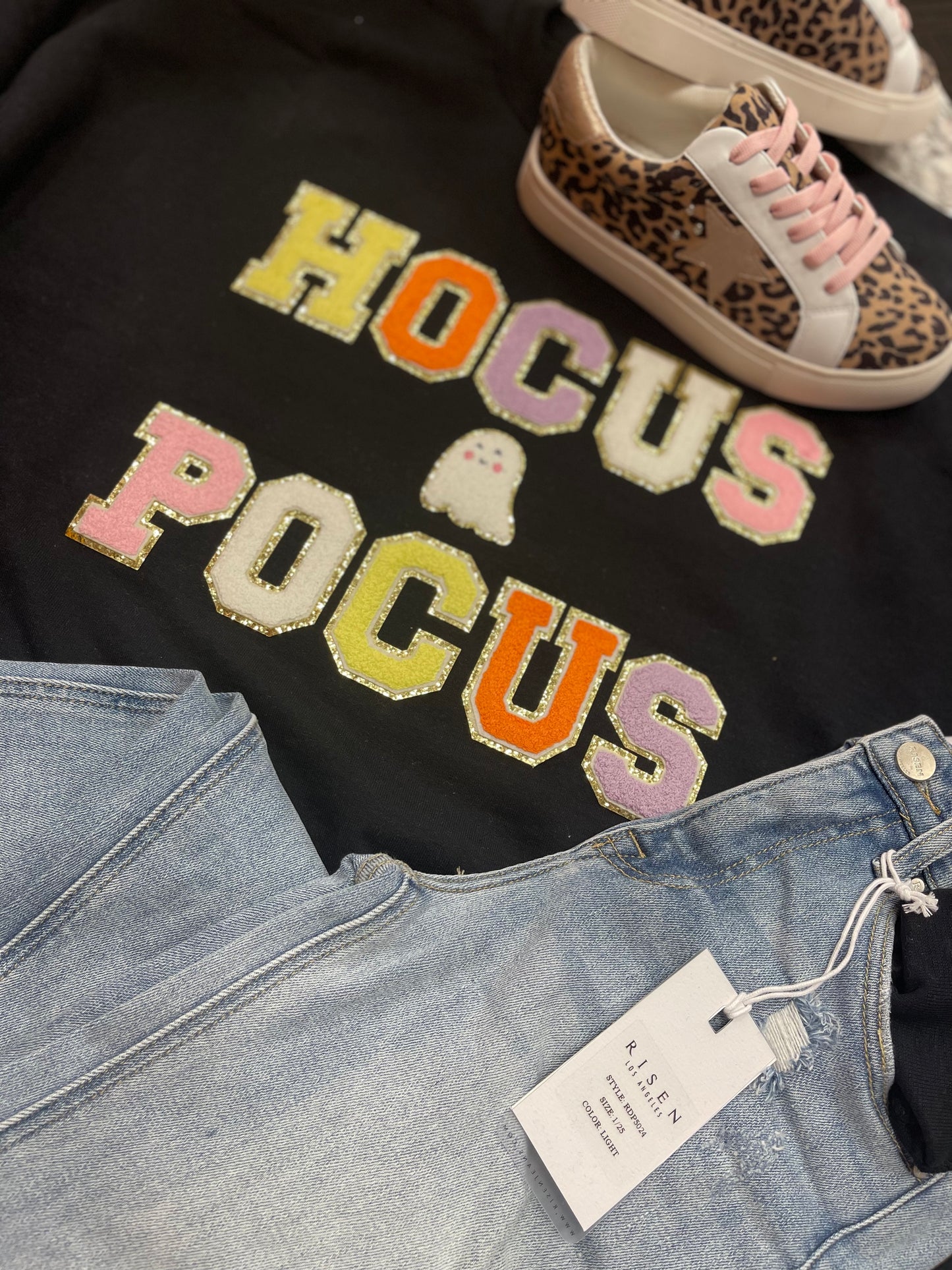 Hocus Pocus ~ Chenille Patch Crewneck Sweatshirt