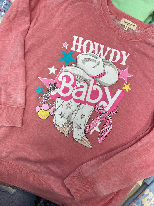 Howdy Baby Simply Southern Sweatshirt