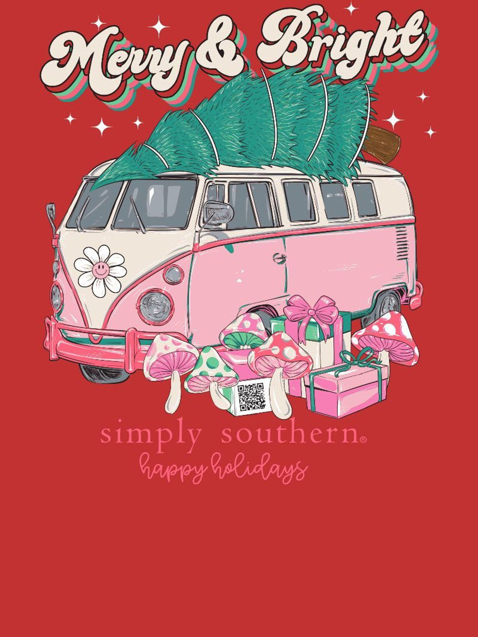 Merry & Bright ~ Simply Southern Christmas Tee