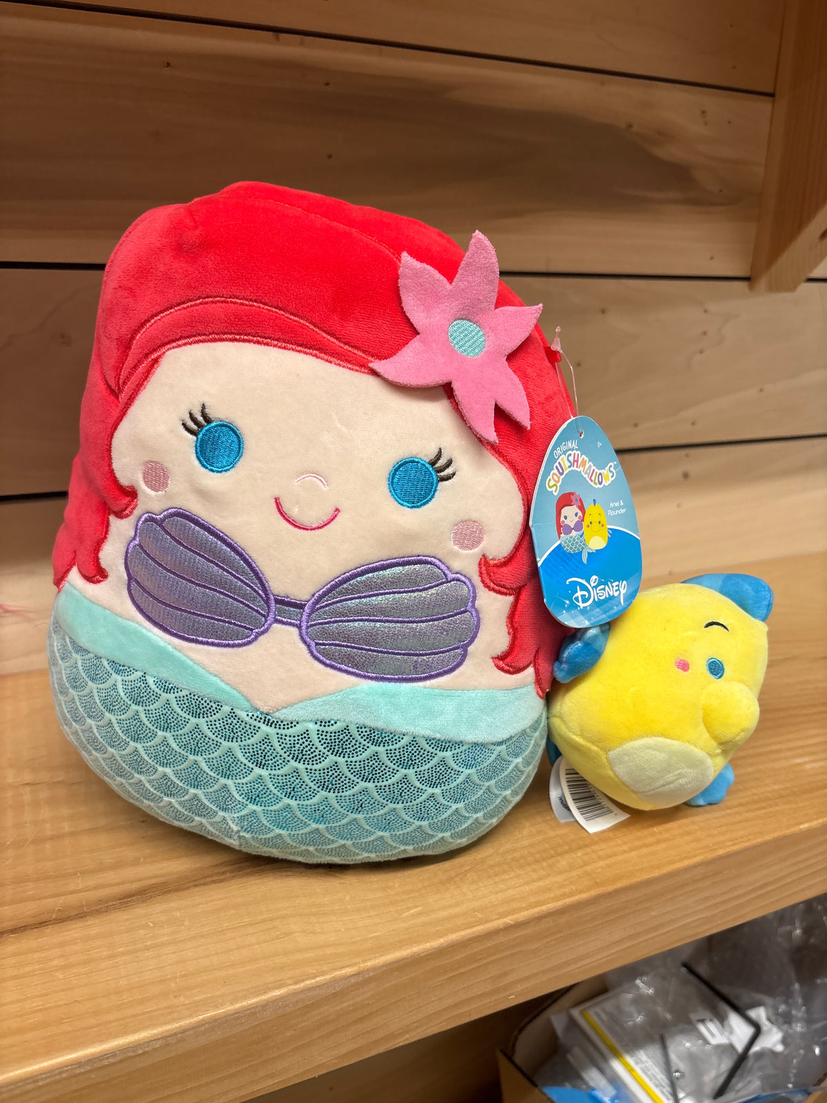 Ariel and Flounder Squishmallow