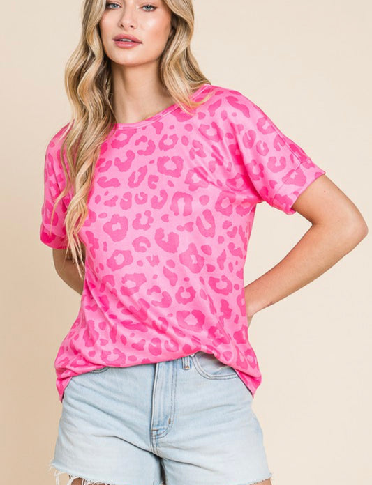 Olivia ~ Soft Animal Print Top