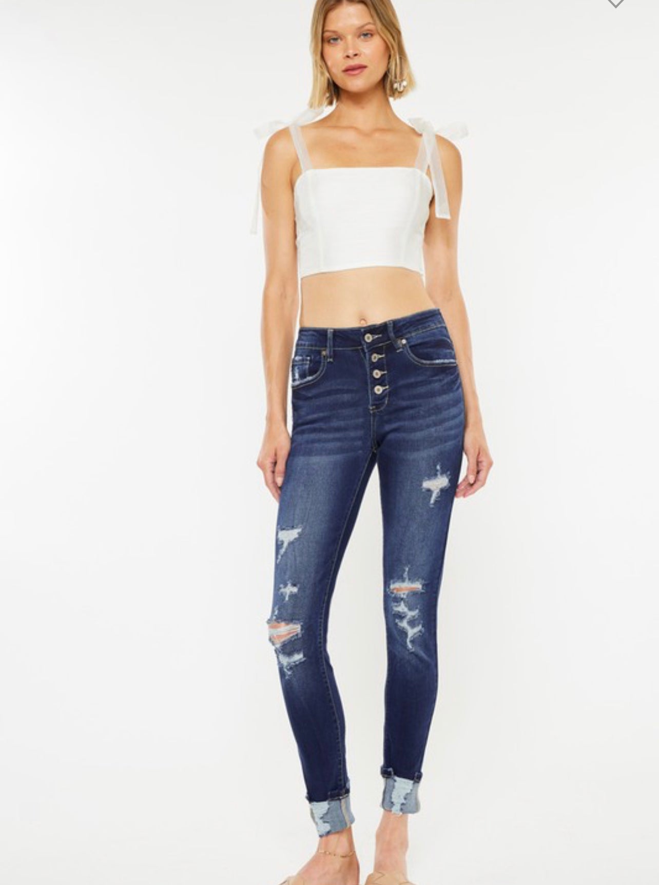 Felix ~ Kancan High Rise Dark Wash Skinny Jeans