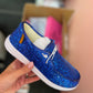 Kayak - Corky’s Electric Blue Glitter Slip-On’s