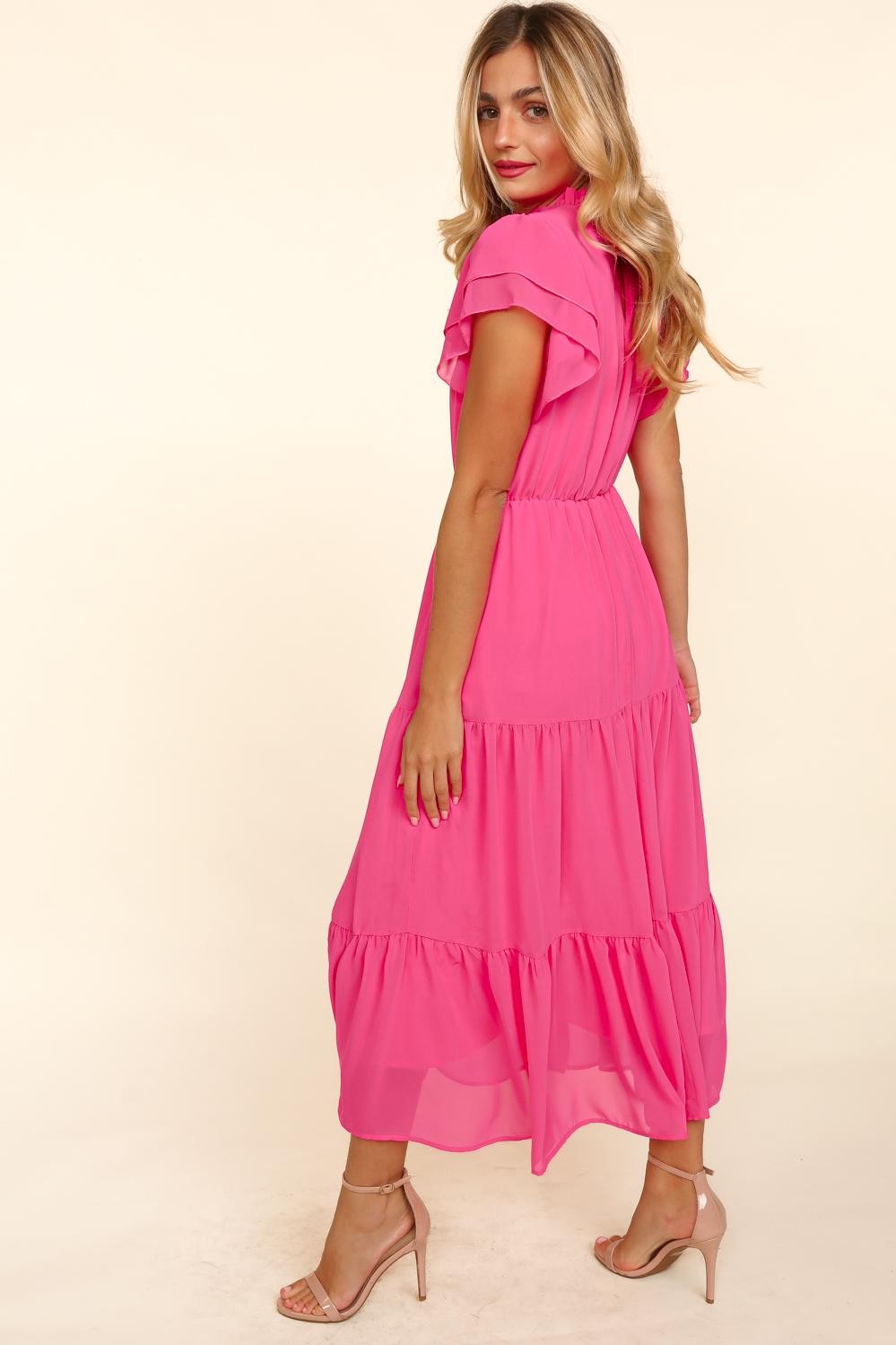 Graceful Beauty ~ Mock Neck Maxi Dress