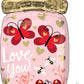 Love You Firefly Jar - 17 Inch Mylar Balloon