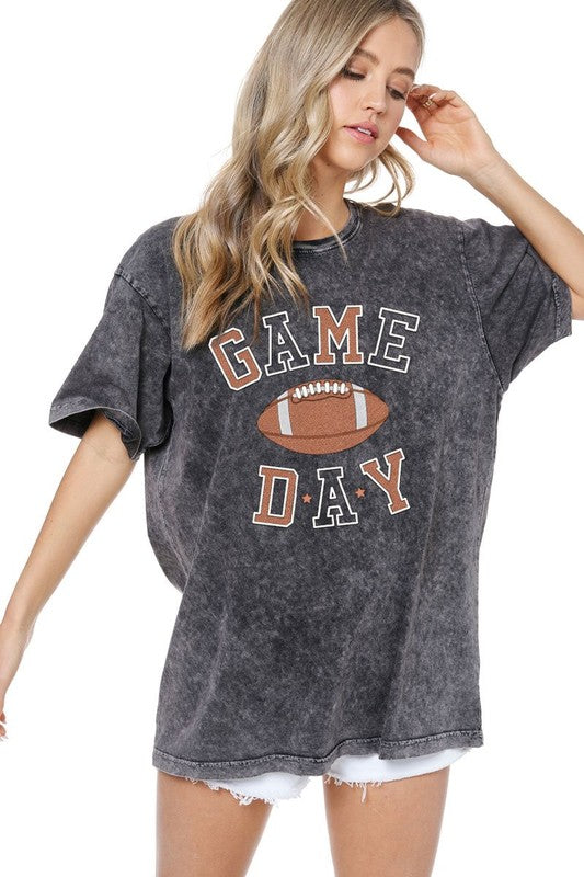 Game Day Acid Wash Tee