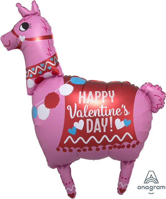 Happy Valentine's Day Llama - 36 Inch Mylar Balloon