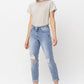 Maddie ~ Light Wash Boyfriend Fit Judy Blue Jeans