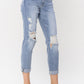 Maddie ~ Light Wash Boyfriend Fit Judy Blue Jeans