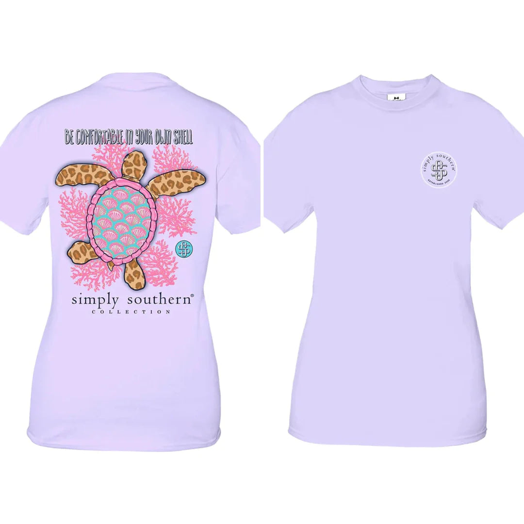 Be Comfortable In Your Own Shell ~ Simply Southern Turtle Tee