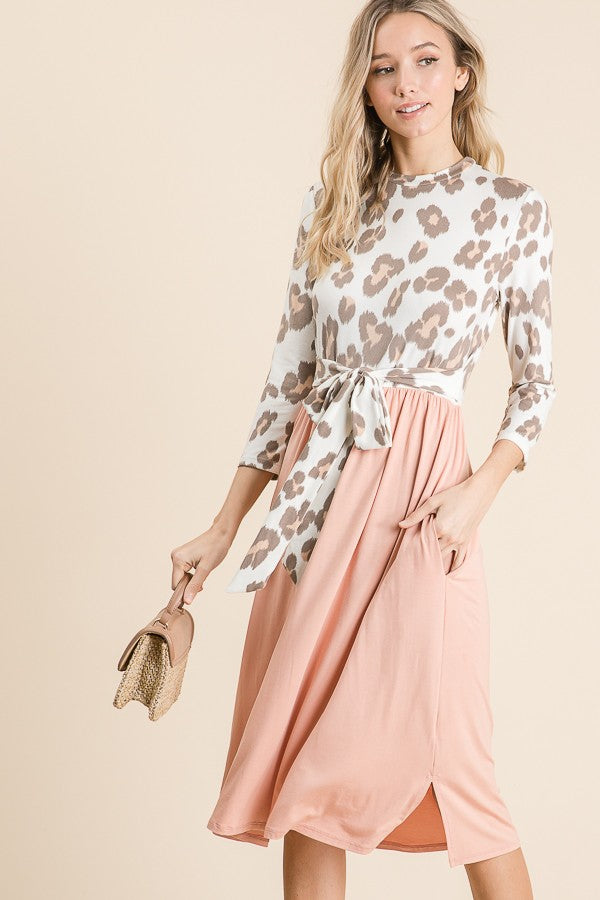 Full Of Hope ~ Leopard Knit Dress