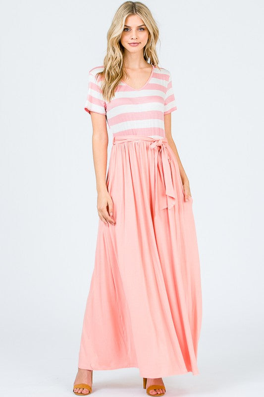 How Ironic ~ Stripe Maxi Dress
