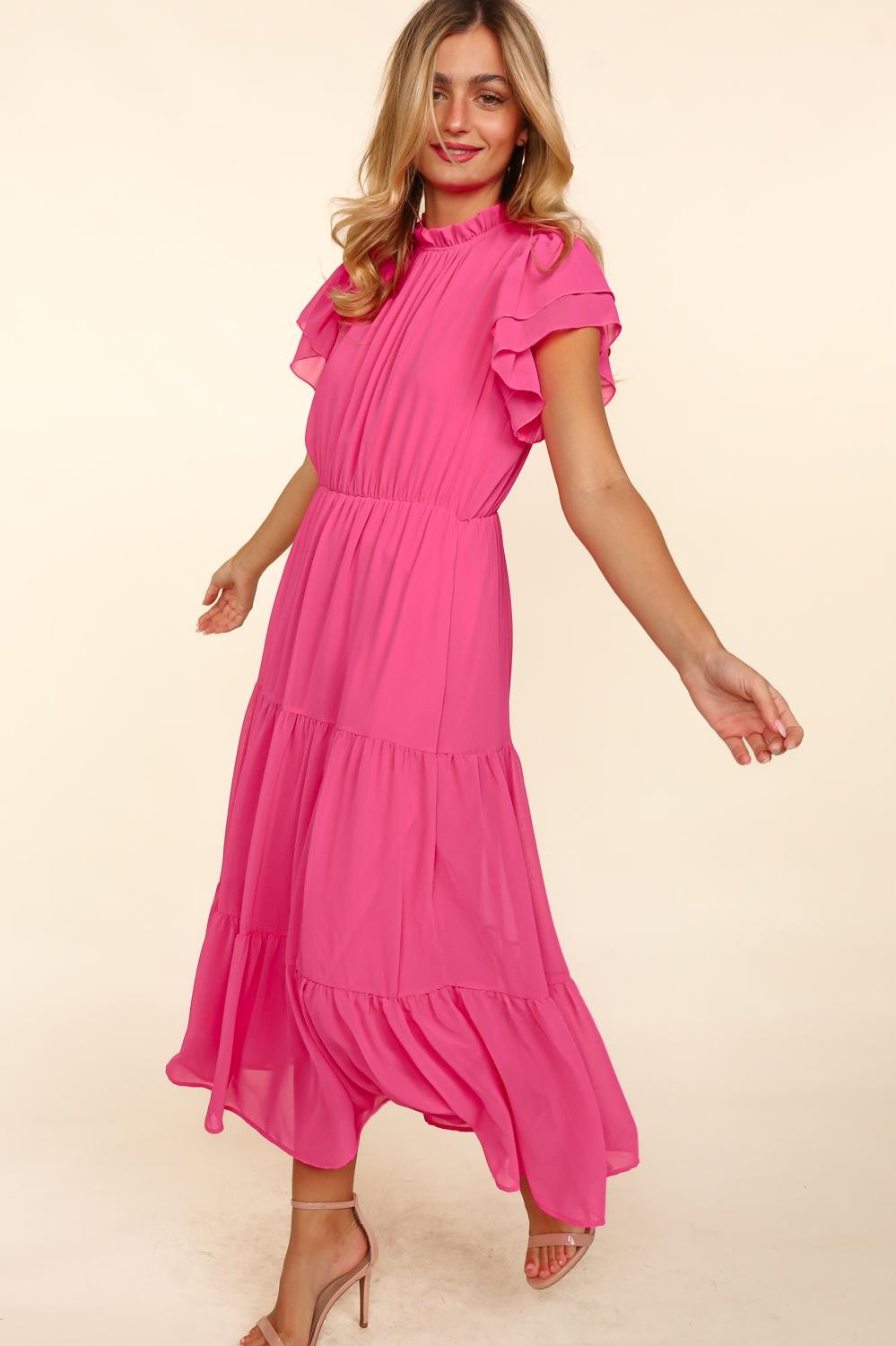 Graceful Beauty ~ Mock Neck Maxi Dress