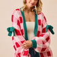 Seasons Greetings - Festive Checkered Cardigan