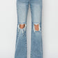 Calvin ~ Risen Brand - Mid-Rise Flare Jeans