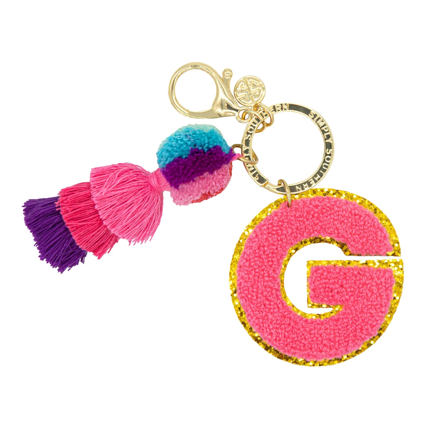 Chenille Patch Keychains ~ Simply Southern Brand