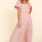 The Sweetest Gesture ~ Flutter Sleeve Eyelet Maxi Dress