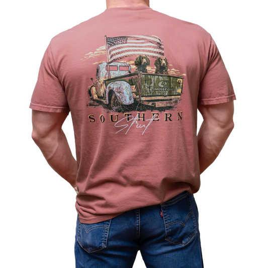 Boykin Truck ~ Southern Strut Mossy Oak Collab Tee