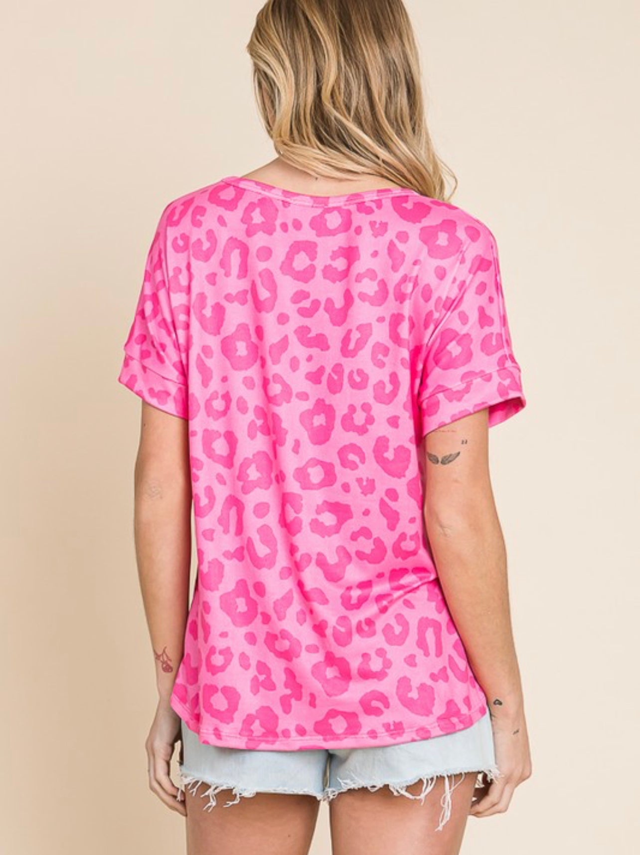 Olivia ~ Soft Animal Print Top