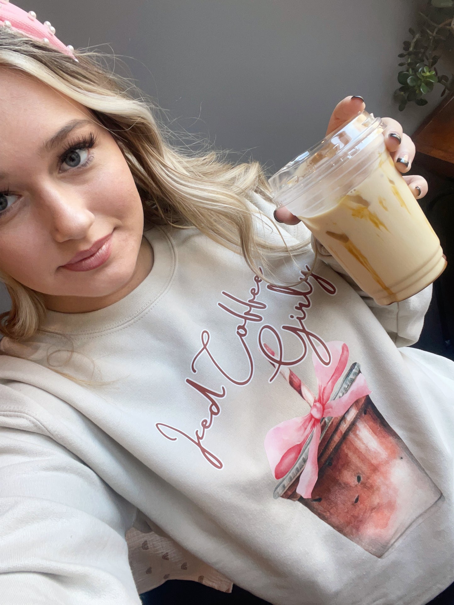 Iced Coffee Girly ~ Tee Or Sweatshirt Option