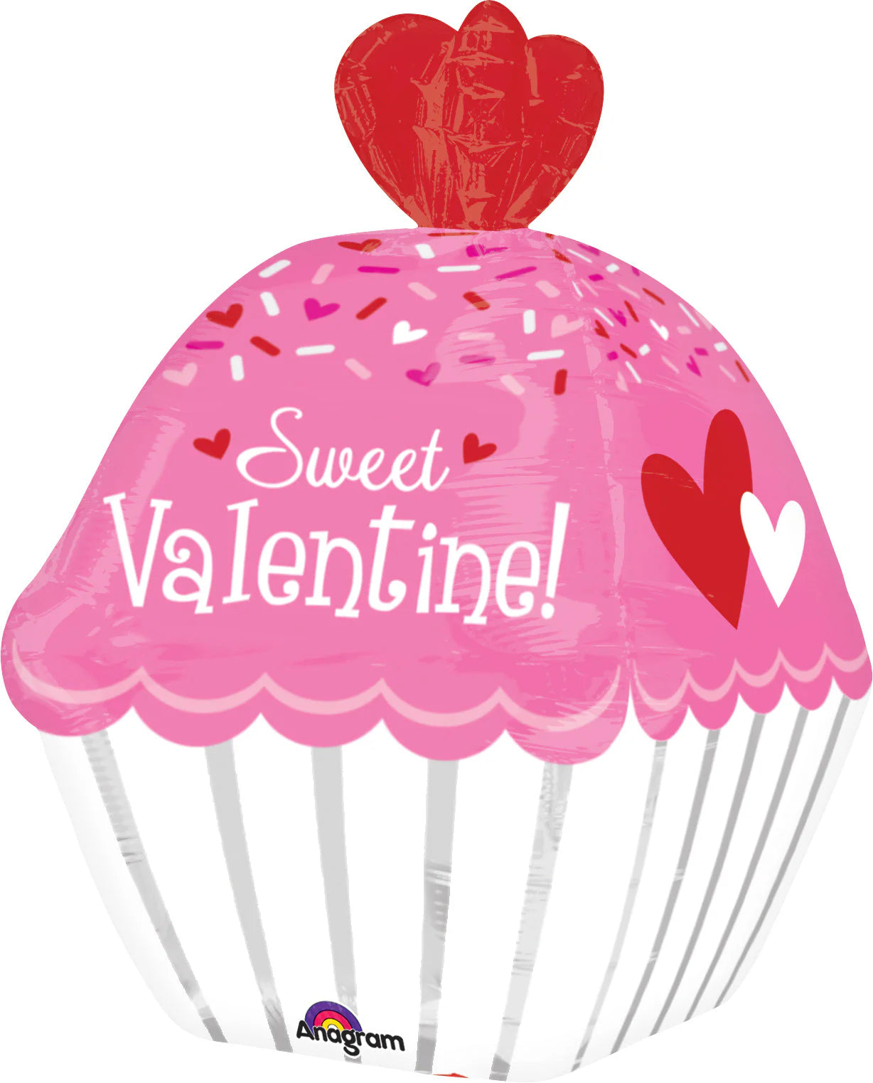 Cupcake Sweet Valentine - 24 Inch Mylar Balloon