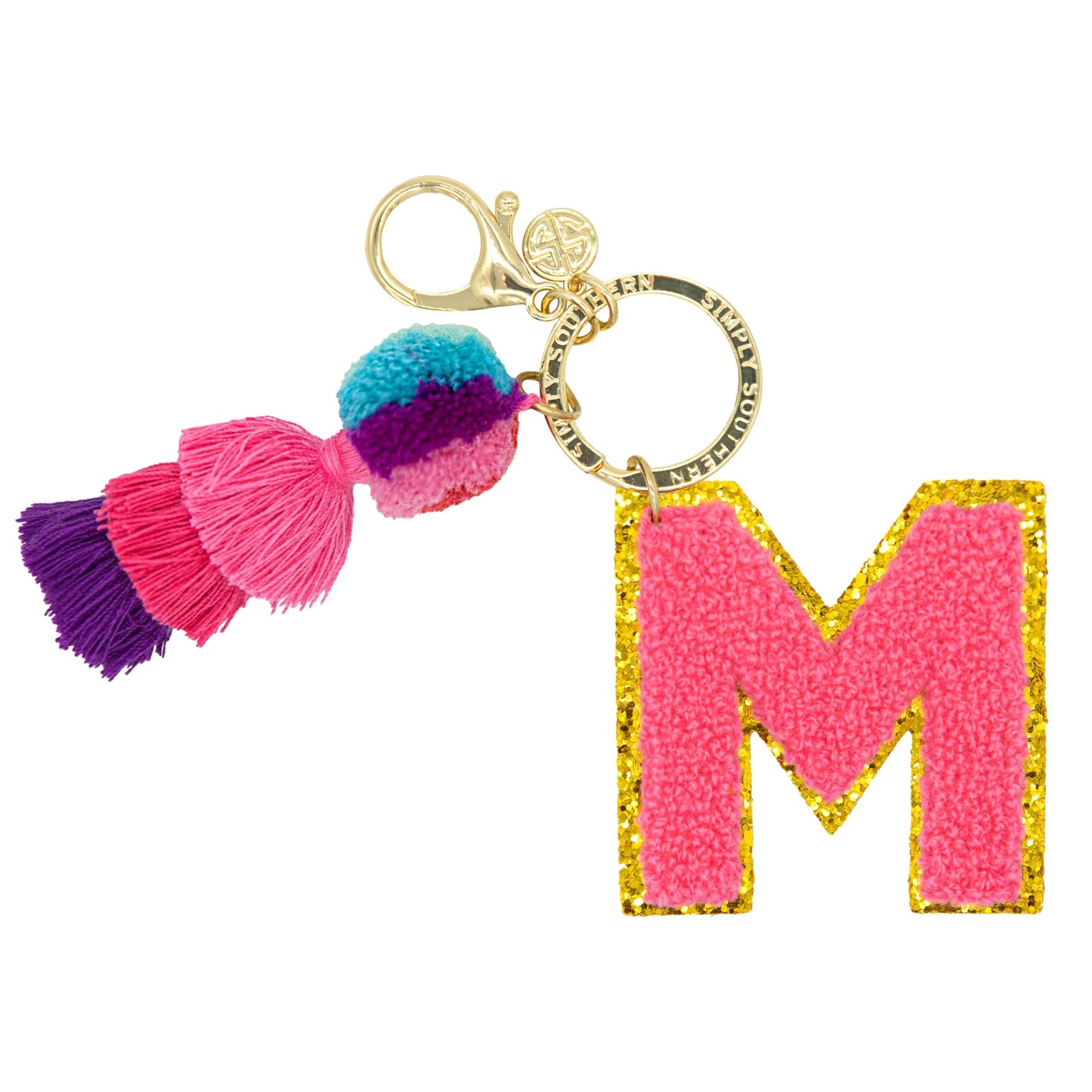 Chenille Patch Keychains ~ Simply Southern Brand