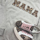 MAMA ~ Leopard Patch Crewneck