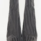 Talkin’ Tennessee ~ Charcoal Gray Striped Flare Jeans