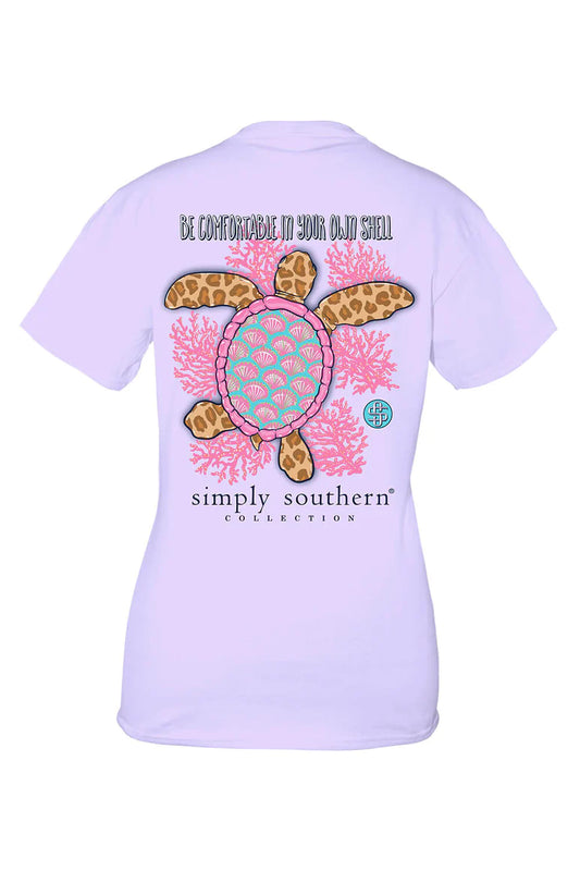 Be Comfortable In Your Own Shell ~ Simply Southern Turtle Tee