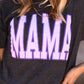 Mama ~ Dark Gray and Purple tee