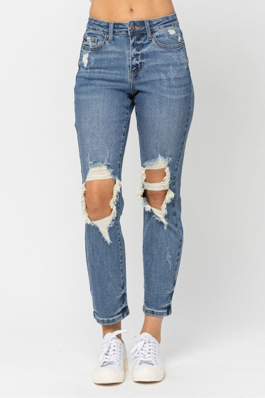 Ellis ~ Judy Blue High Waist Boyfriend Jeans