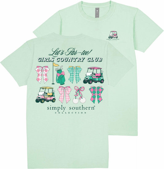 Let’s Par-Tee Girls Country Club ~ Simply Southern Tee