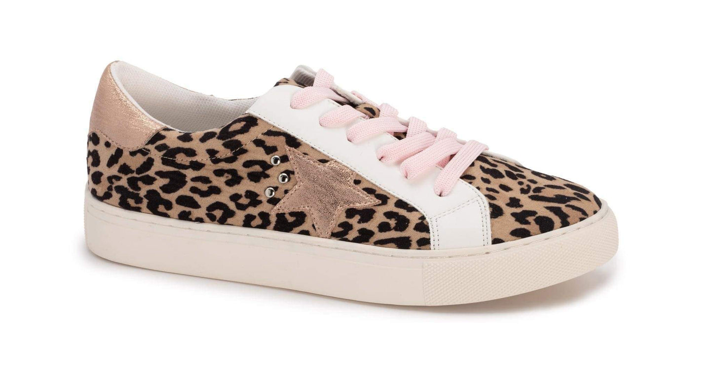 SuperNova ~ Leopard and Rose Gold ~ Corky’s Brand Sneakers